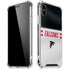 NFL Atlanta Falcons White Striped iPhone X/XS Clear Case