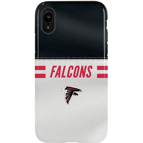 NFL Atlanta Falcons White Striped iPhone XR Pro Case