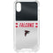 NFL Atlanta Falcons White Striped iPhone XS Clear Case