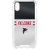 NFL Atlanta Falcons White Striped iPhone XS Clear Case