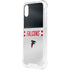 NFL Atlanta Falcons White Striped iPhone XS Clear Case