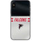 NFL Atlanta Falcons White Striped iPhone XS Max Skin