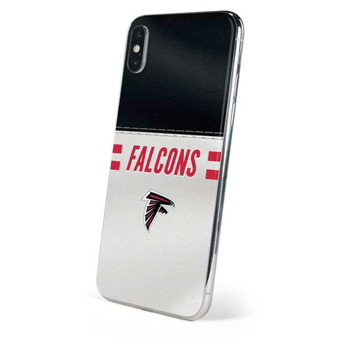 NFL Atlanta Falcons White Striped iPhone XS Max Skin