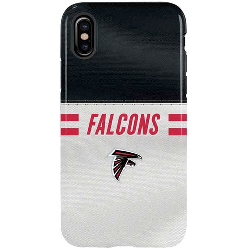 NFL Atlanta Falcons White Striped iPhone XS Pro Case