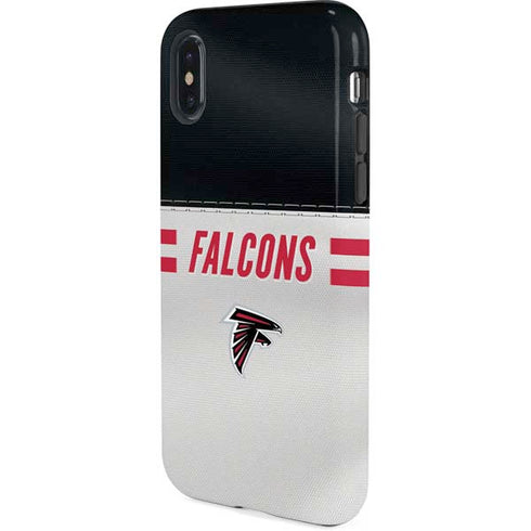 NFL Atlanta Falcons White Striped iPhone XS Pro Case