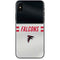 NFL Atlanta Falcons White Striped iPhone XS Skin