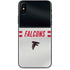 NFL Atlanta Falcons White Striped iPhone XS Skin