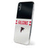 NFL Atlanta Falcons White Striped iPhone XS Skin
