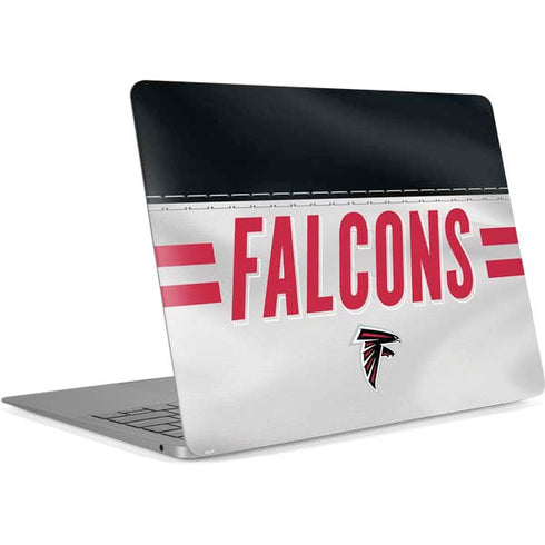 NFL Atlanta Falcons White Striped Apple MacBook Air Skin