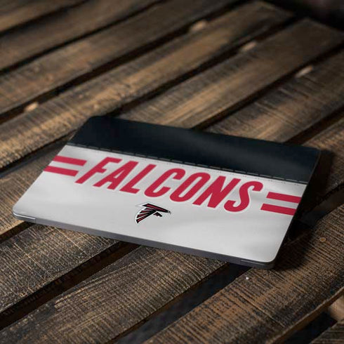 NFL Atlanta Falcons White Striped Apple MacBook Air Skin