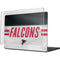 NFL Atlanta Falcons White Striped MacBook Pro 14in (2021-24) Case plus Skin