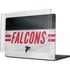 NFL Atlanta Falcons White Striped MacBook Pro 14in (2021-24) Case plus Skin