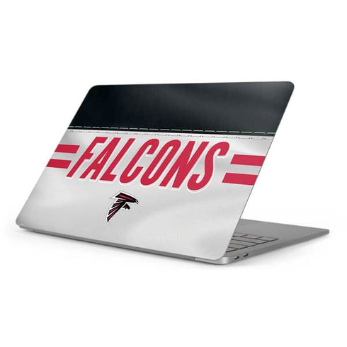 NFL Atlanta Falcons White Striped Apple MacBook Pro 16-inch Skin