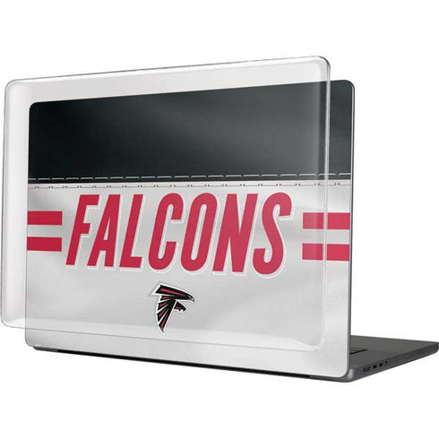NFL Atlanta Falcons White Striped MacBook Cases