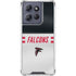 NFL Atlanta Falcons White Striped Moto G 5G (2025) Clear Case