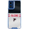 NFL Atlanta Falcons White Striped Moto G Play 4G (2024) Clear Case