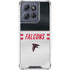 NFL Atlanta Falcons White Striped Moto G Play 5G (2025) Clear Case