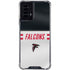 NFL Atlanta Falcons White Striped Moto G Power 5G (2024) Clear Case