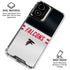 NFL Atlanta Falcons White Striped Moto G Power 5G (2024) Clear Case