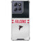 NFL Atlanta Falcons White Striped Moto G Stylus 5G (2025) Clear Case