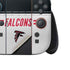 NFL Atlanta Falcons White Striped Nintendo Switch 2 (2025) Joy-Con Controller Skin