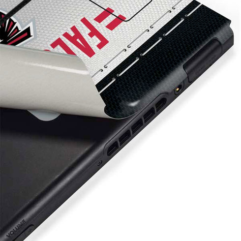 NFL Atlanta Falcons White Striped Nintendo Switch Bundle Skin
