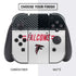 NFL Atlanta Falcons White Striped Nintendo Switch Bundle Skin