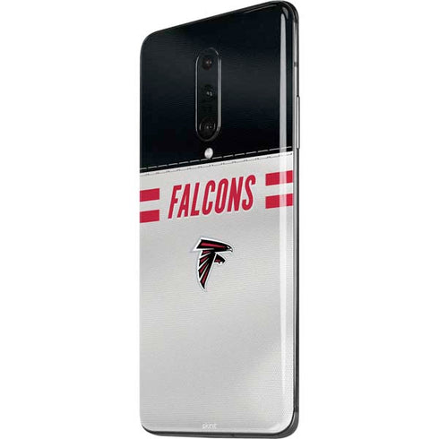 NFL Atlanta Falcons White Striped OnePlus 7 Pro Skin