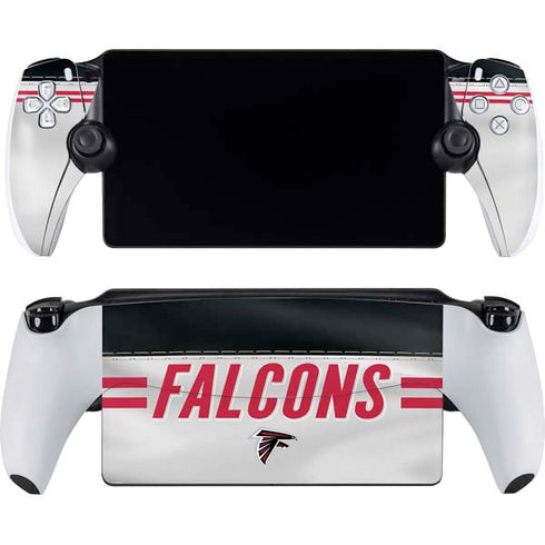NFL Atlanta Falcons White Striped PlayStation PS5 Skins