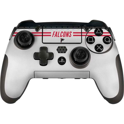 NFL Atlanta Falcons White Striped PlayStation Scuf Vantage 2 Controller Skin