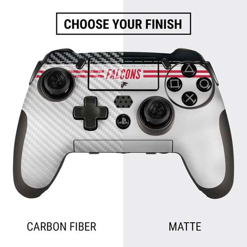 NFL Atlanta Falcons White Striped PlayStation Scuf Vantage 2 Controller Skin