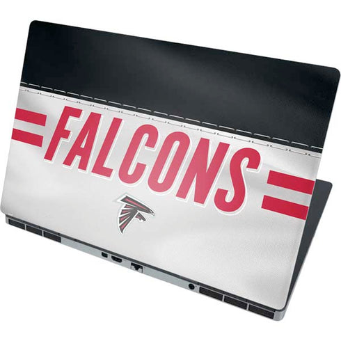 NFL Atlanta Falcons White Striped Dell Precision Skin