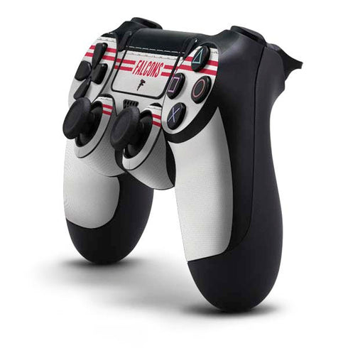 NFL Atlanta Falcons White Striped PS4 Controller Skin
