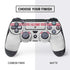 NFL Atlanta Falcons White Striped PS4 Controller Skin