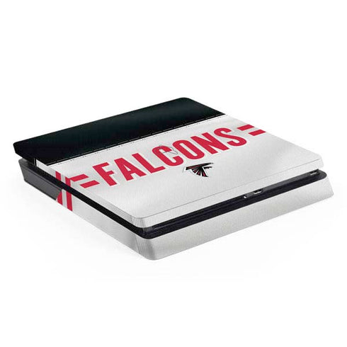 NFL Atlanta Falcons White Striped PS4 Slim Skin