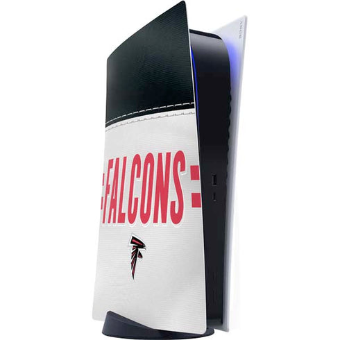 NFL Atlanta Falcons White Striped PlayStation PS5 Skins
