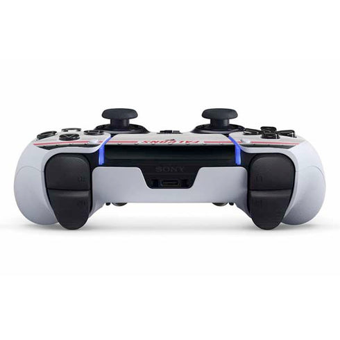 NFL Atlanta Falcons White Striped PS5 DualSense Edge Pro Controller Skin