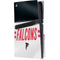 NFL Atlanta Falcons White Striped PS5 Pro Disk Console Skin