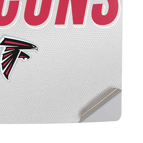NFL Atlanta Falcons White Striped PS5 Pro Disk Console Skin