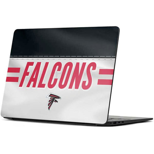 NFL Atlanta Falcons White Striped Surface Laptop 7 13.8in Skin