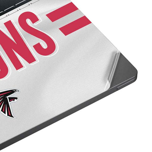 NFL Atlanta Falcons White Striped Surface Laptop 7 15in Skin