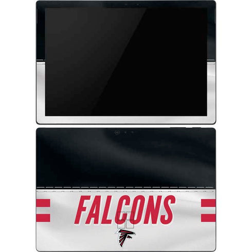 NFL Atlanta Falcons White Striped Surface Pro 6 Skin