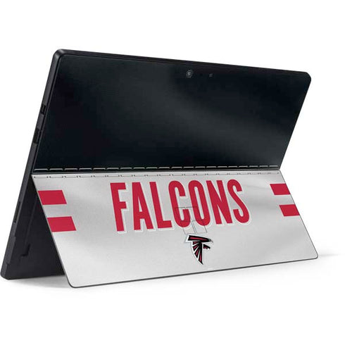 NFL Atlanta Falcons White Striped Surface Pro 7 Skin