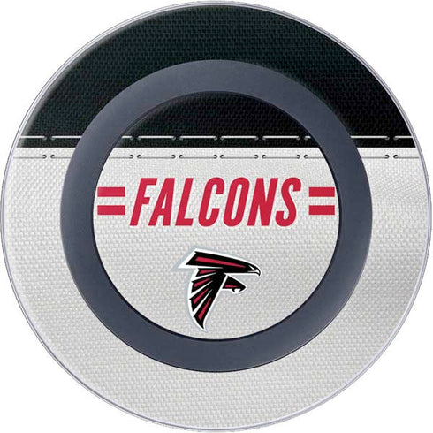 NFL Atlanta Falcons White Striped Wireless Charger Skin