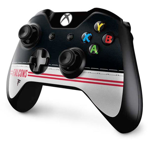 NFL Atlanta Falcons White Striped Xbox One Controller Skin