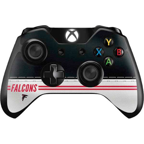 NFL Atlanta Falcons White Striped Xbox One Controller Skin