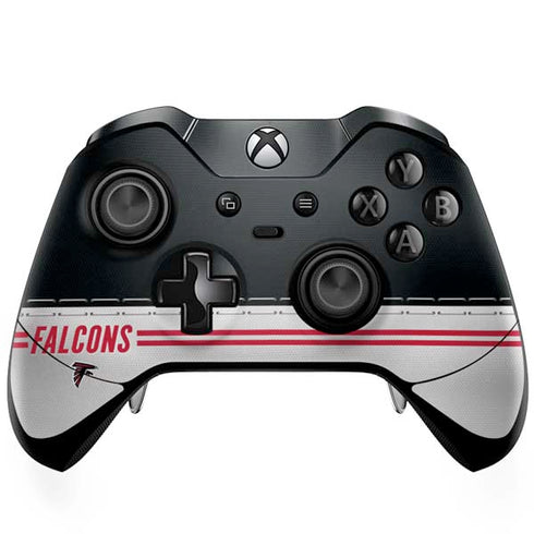 NFL Atlanta Falcons White Striped Xbox One Elite Controller Skin