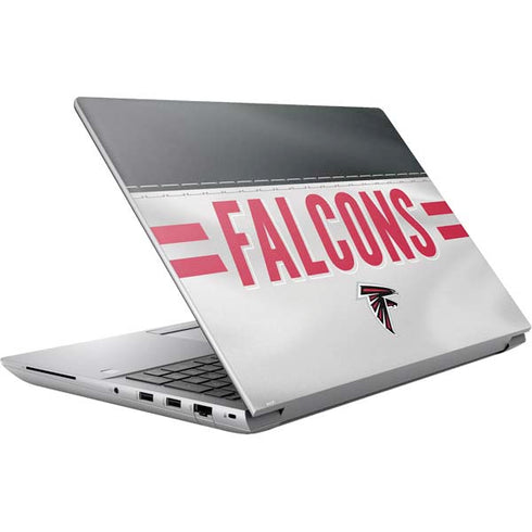 NFL Atlanta Falcons White Striped HP ZBook Fury 16 G10 Skin