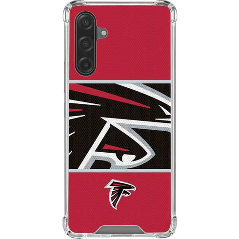 NFL Atlanta Falcons Zone Block Galaxy A17 Clear Case