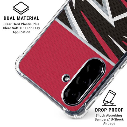 NFL Atlanta Falcons Zone Block Galaxy A36 5G Clear Case